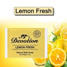 Devotion Lemone Fresh Natural Bath Soap Pack of 6 (75g Each)