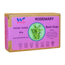 WESFRA Rosemary Homemade Soap, 100g, Pack of 6 - Natural, Antioxidant, and Refreshing