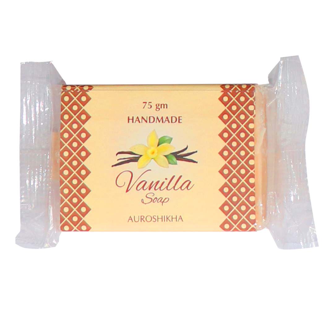 Auroshikha Vanilla 75g Handmade Bath Soap Pack of 6