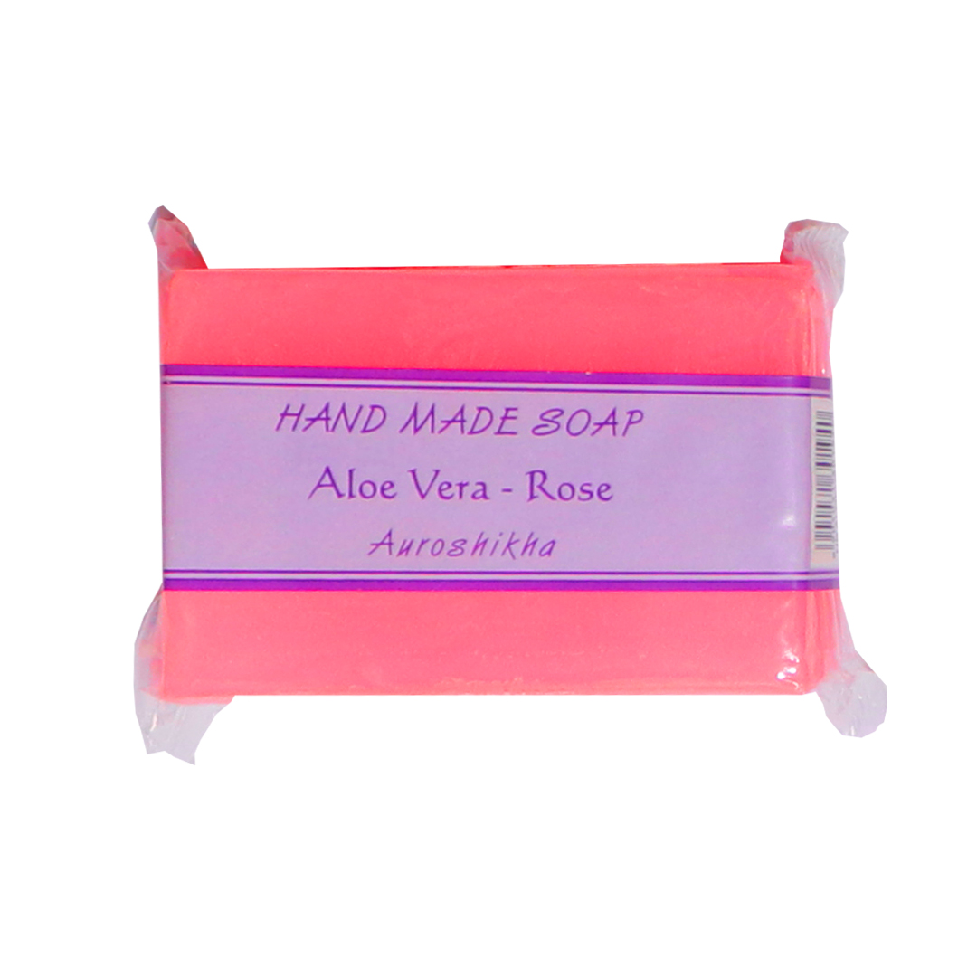 Auroshikha Aloe Vera (Rose) 75g Bath Soap Pack of 6