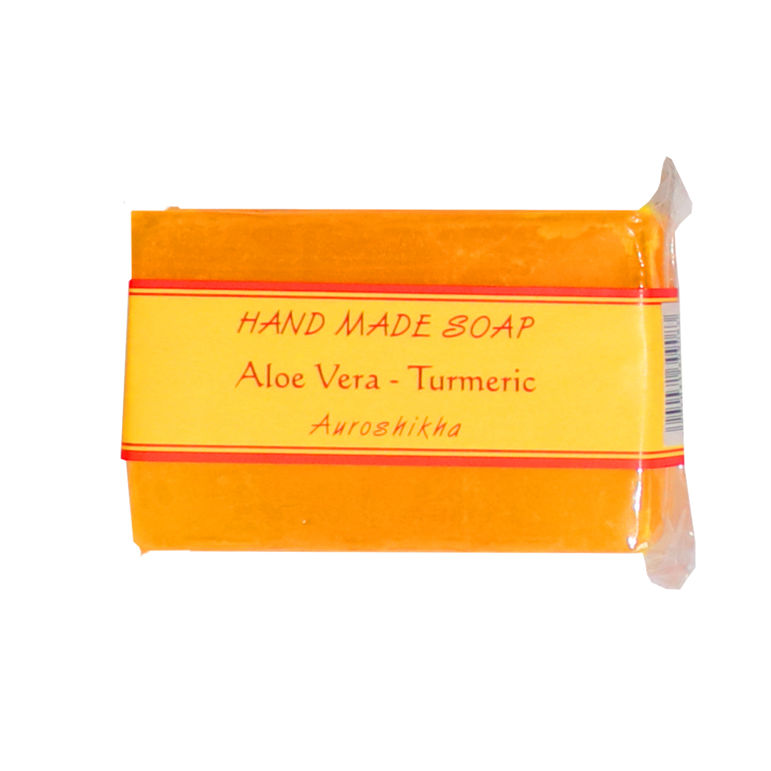 Auroshikha Aloe Vera (Turmeric) 75g Bath Soap Pack of 6
