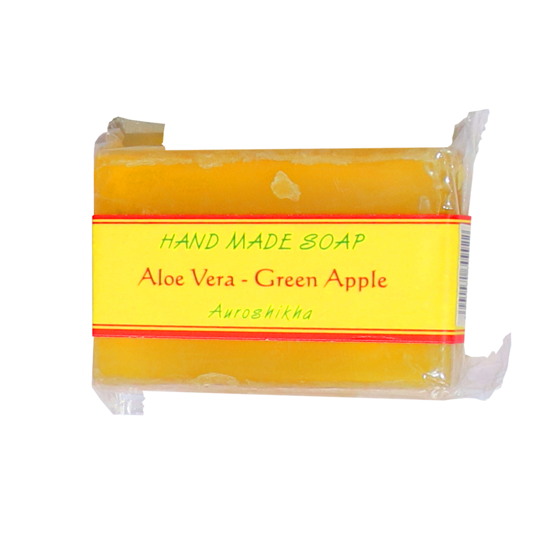 Auroshikha Aloe Vera (Green Apple) 75g Bath Soap Pack of 6