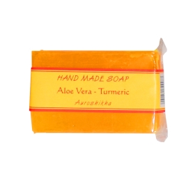 Turmeric Aloe Vera Handmade Soap: 75 g, Pack of 6